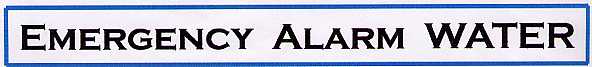 Emergency Alarm Water